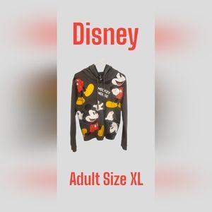 Disney Womens Mickey Mouse Cropped  Sweatshirt Size XL